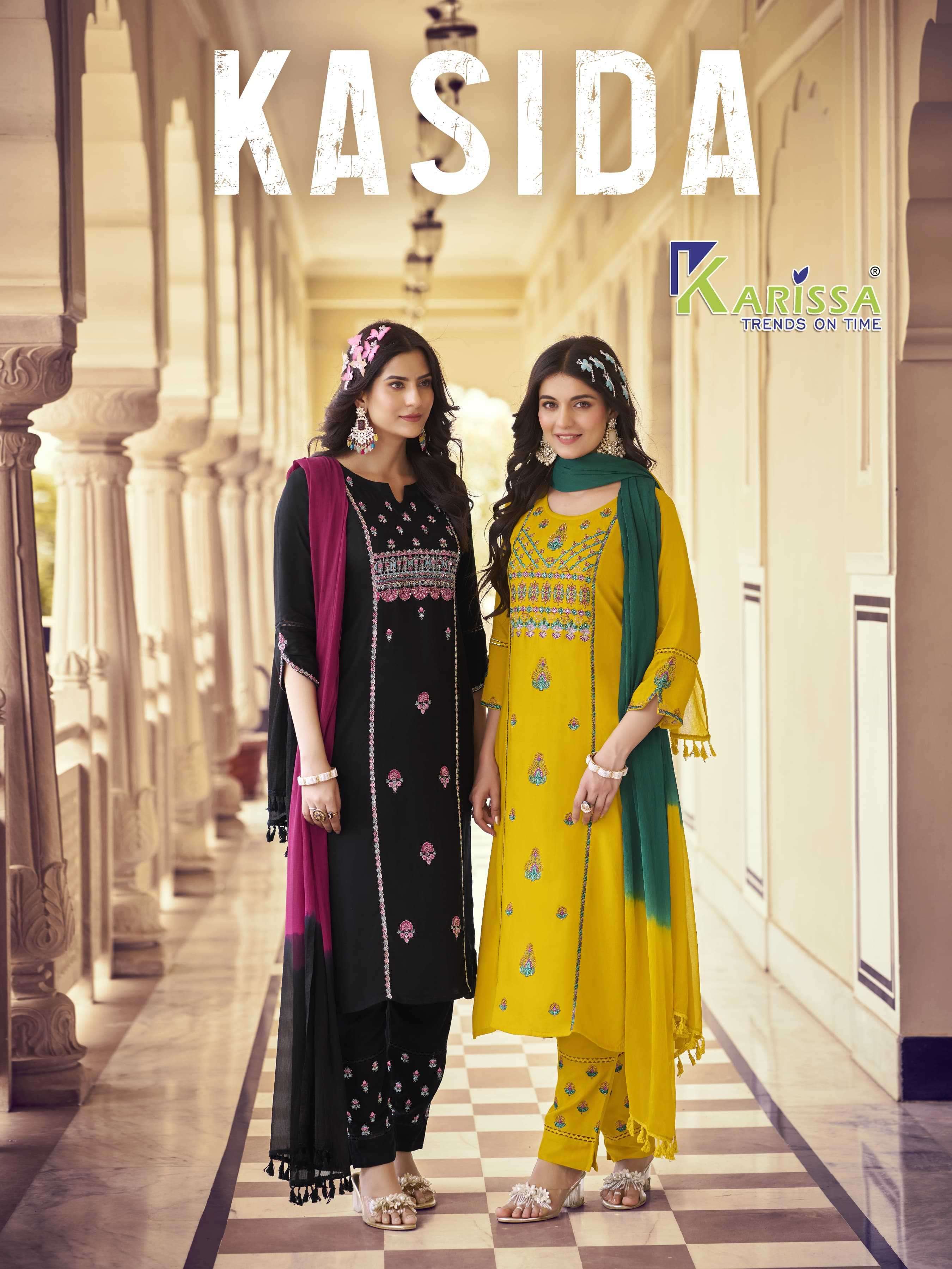 karissa kasida series 901-904 Premium LIVA readymade suit 