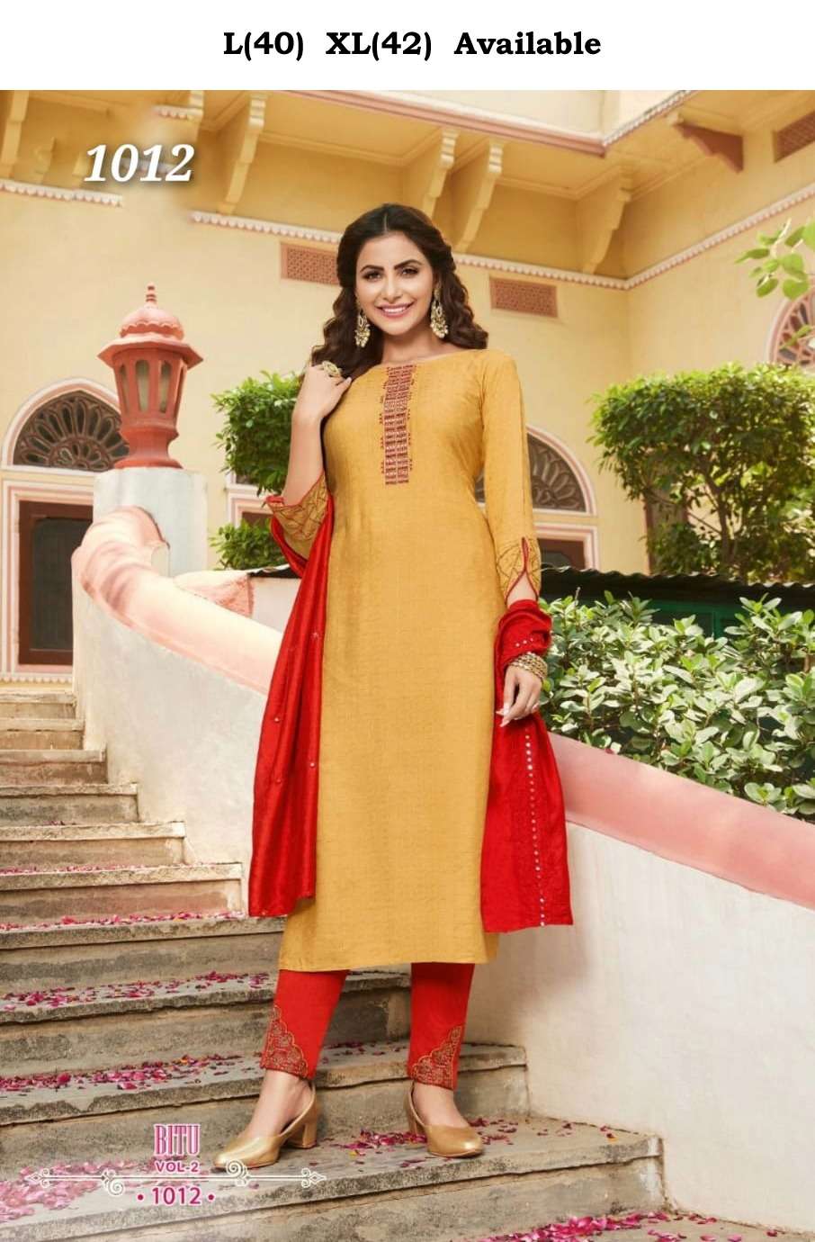 Keeloo Bitu Vol 2 designer Rayon chex dobby readymade suit