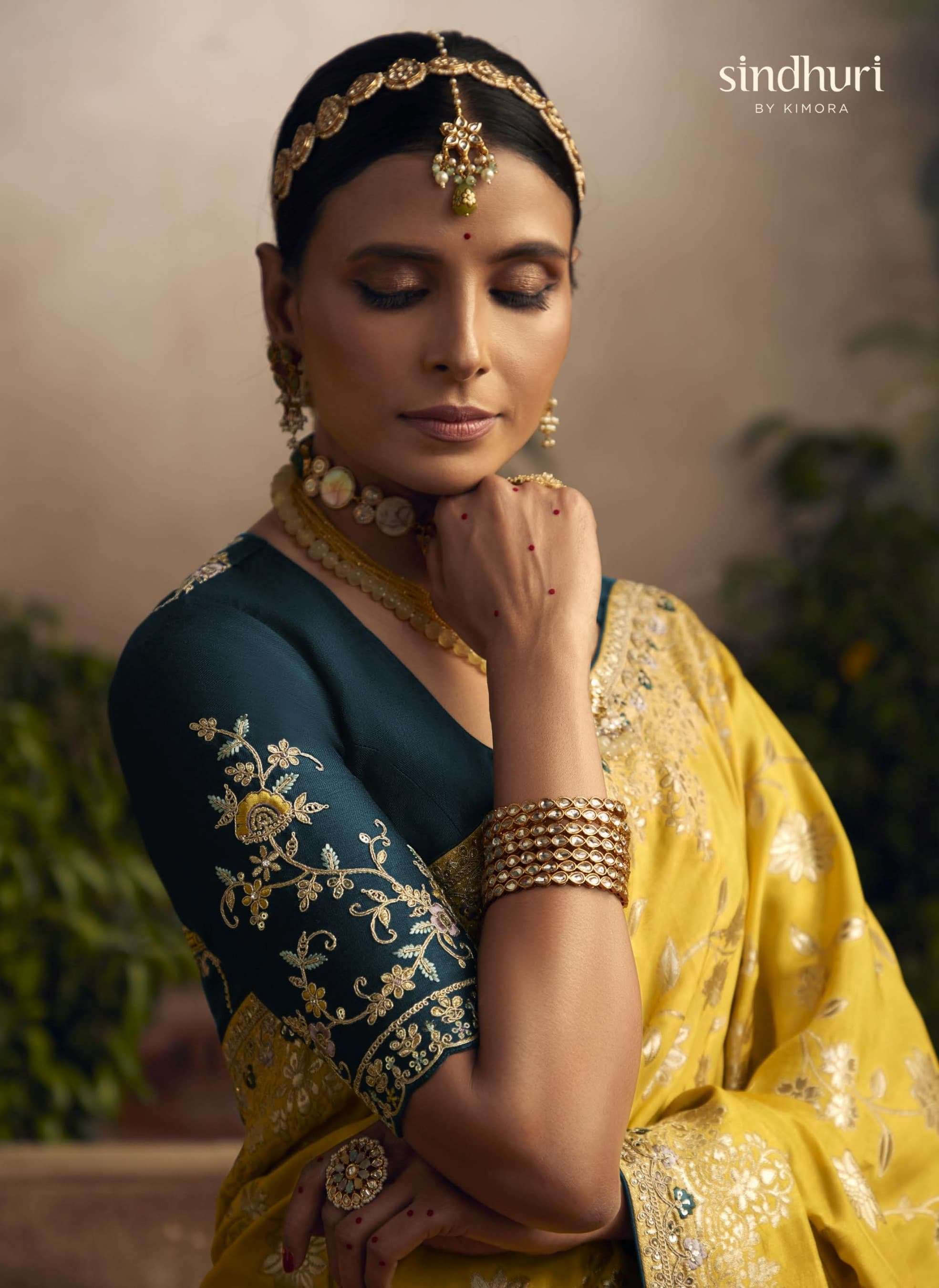 kimora radha rani designer  Pure Dola Silk saree