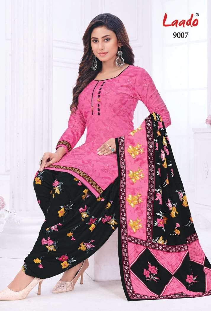 Laado Nadiya Patiyala Vol-9 series 9001-9012 Heavy Cotton suit