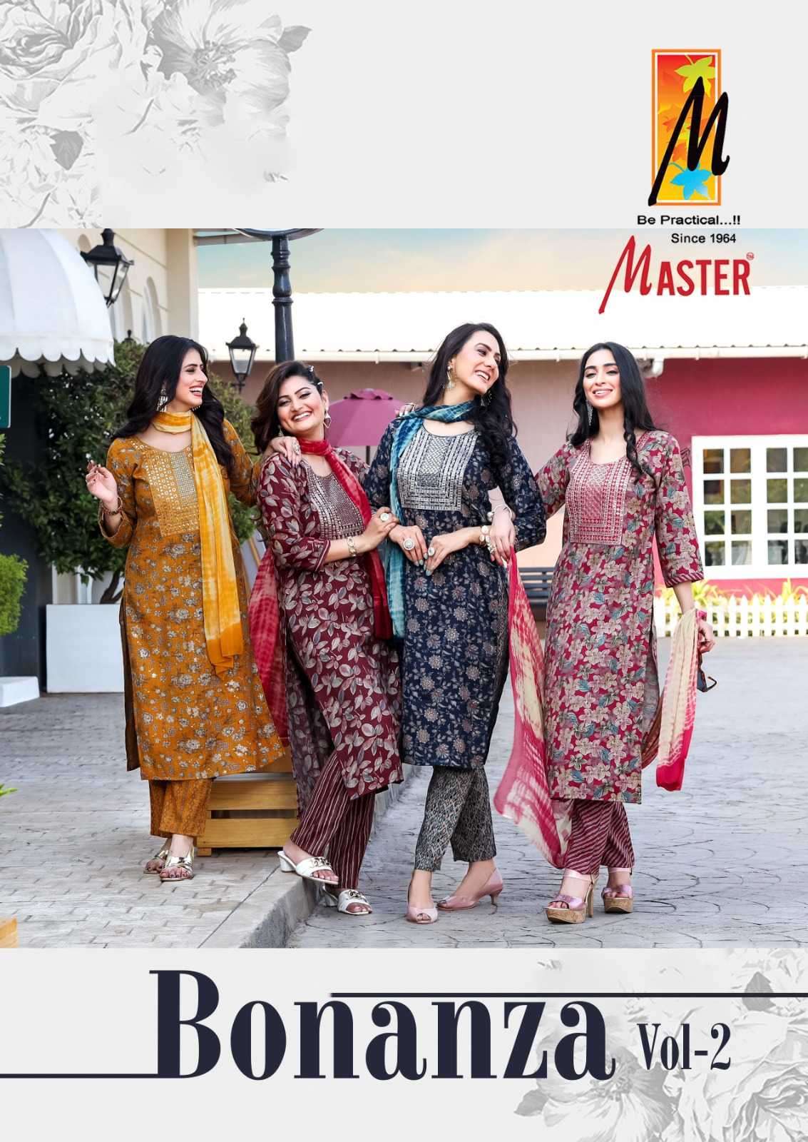 master bonaza vol 2 series 201-208 capsule print readymade suit