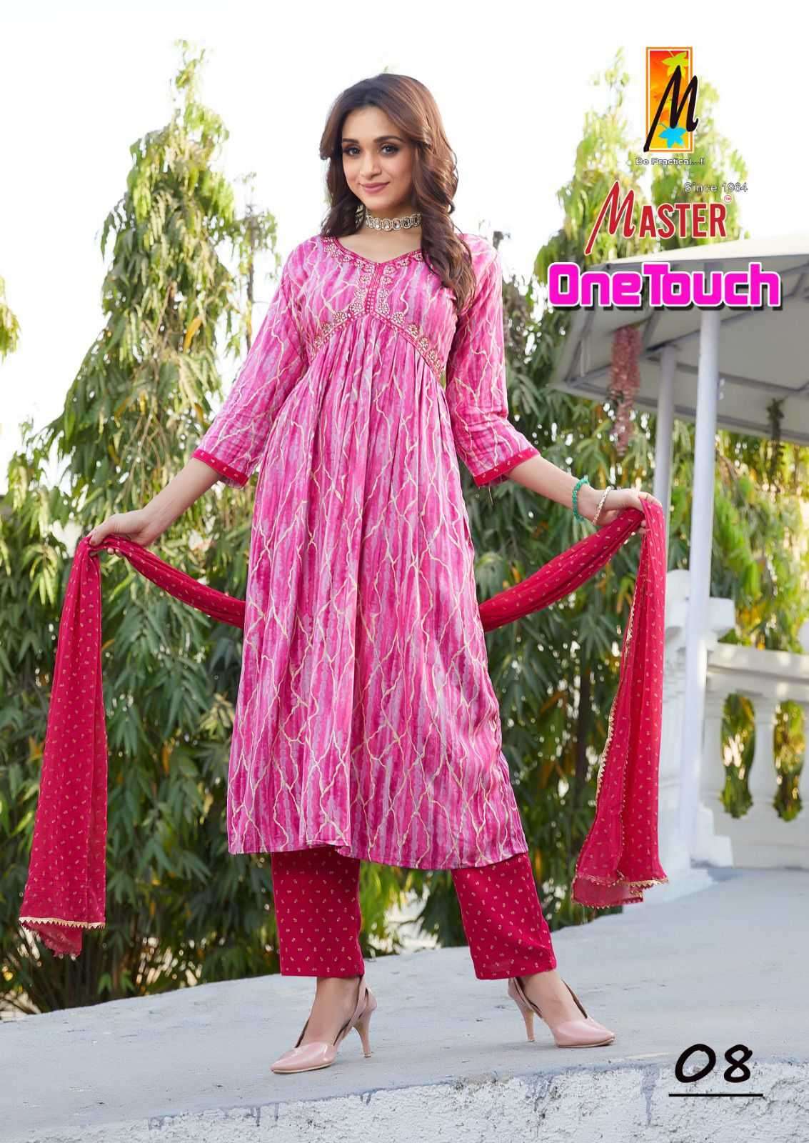 master one touch series 01-08 rayon readymade suit 