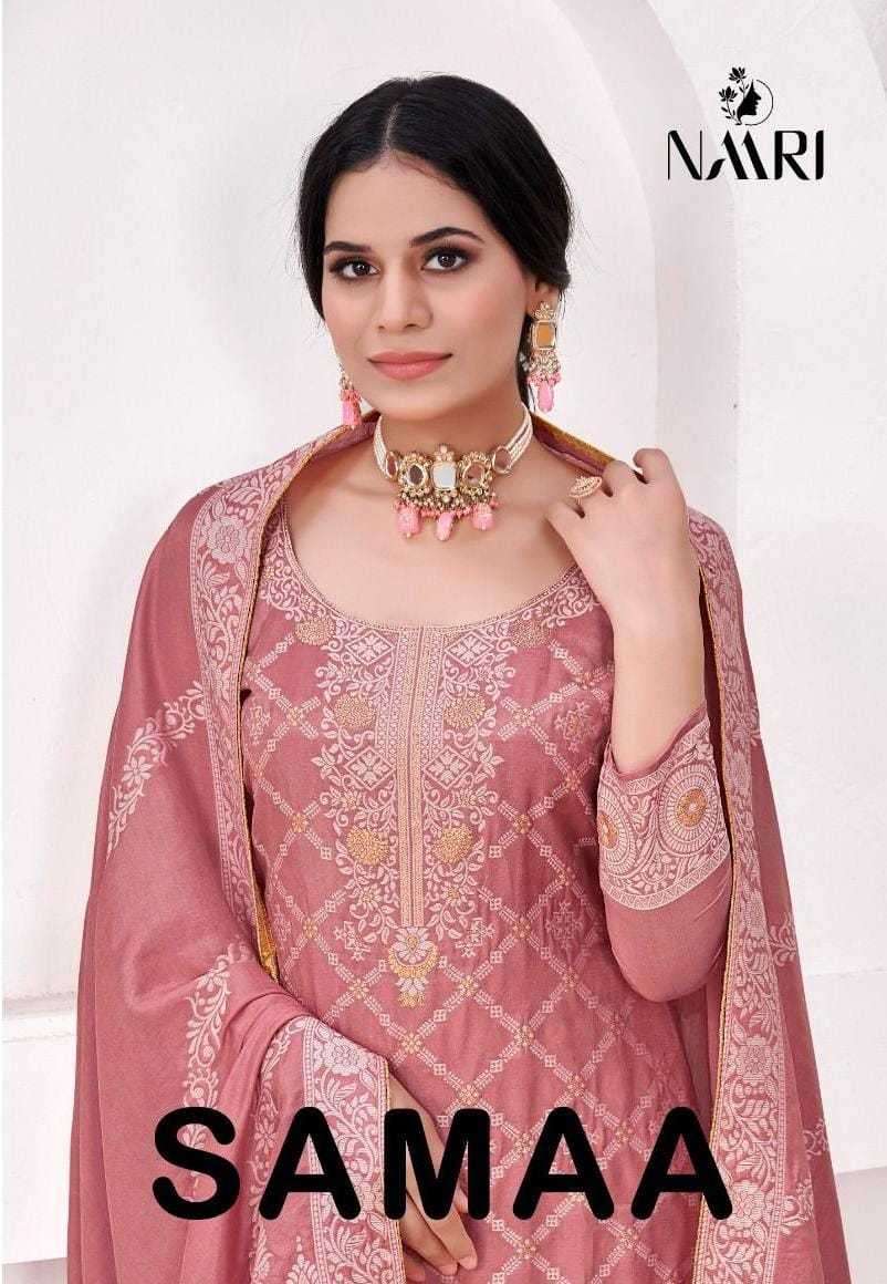 naari samaa series 84001-84004 Pure muslin jacard suit