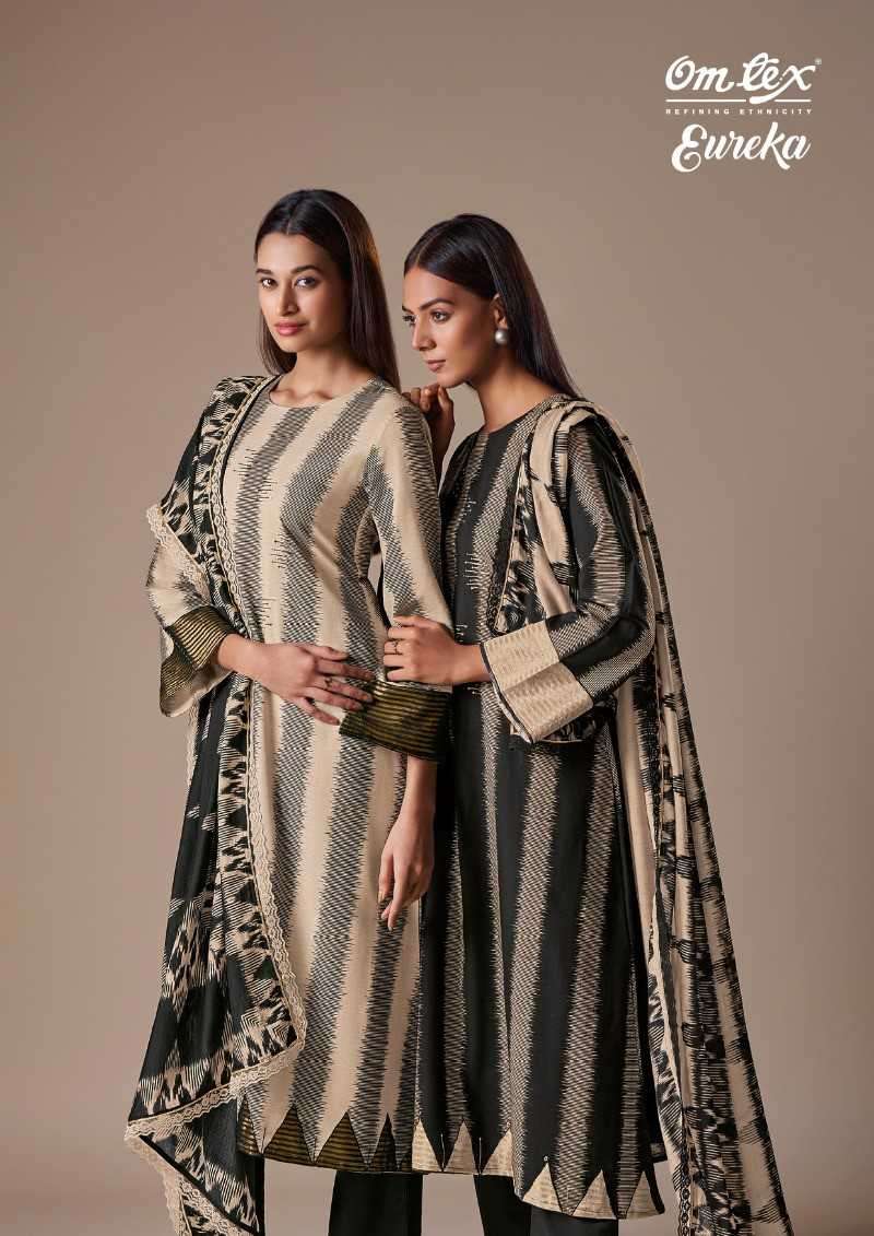 omtex eureka series 5221 linen cotton digital print suit 