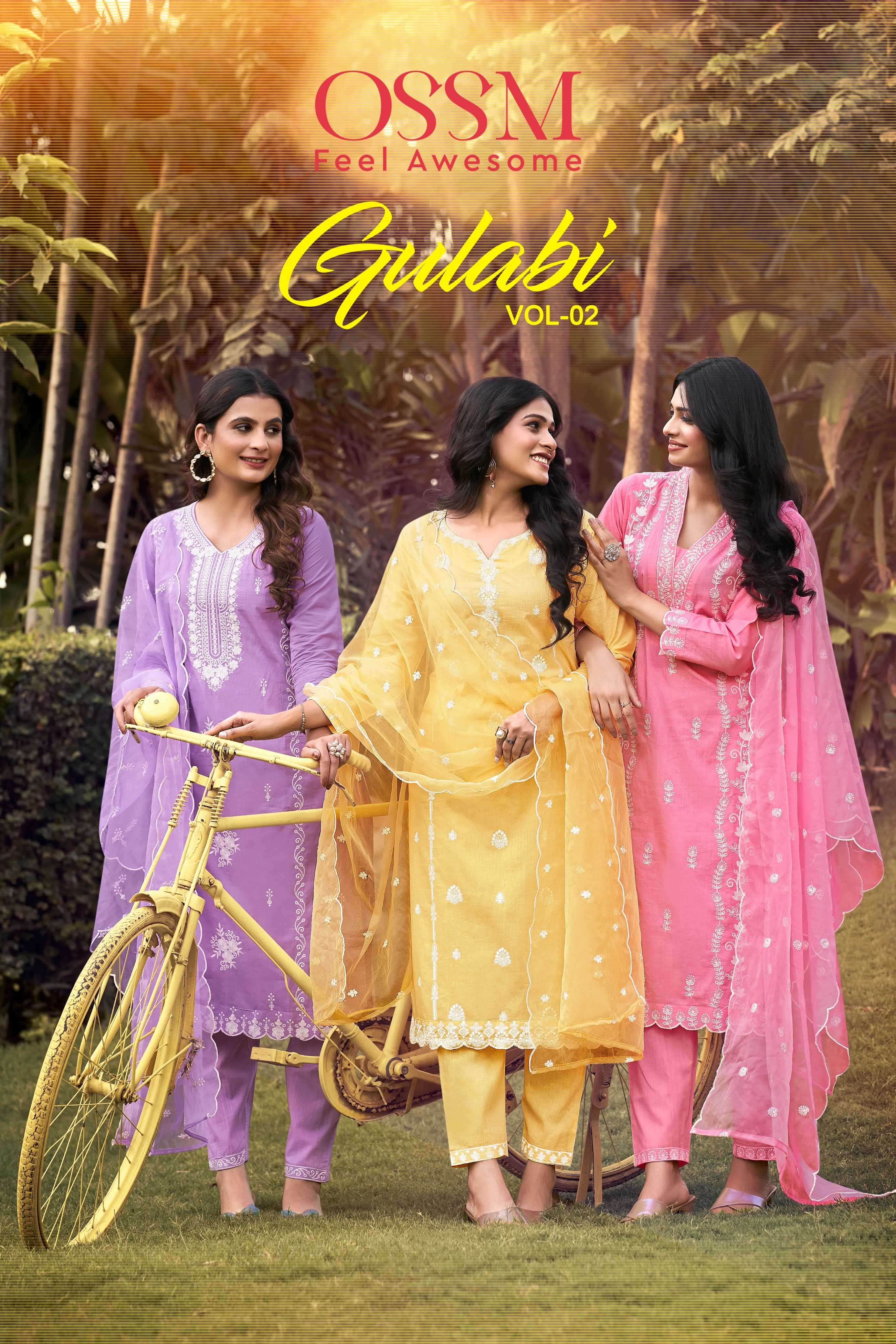 ossm gulabi vol 2 series 1001-1006 Pure cotton readymade suit