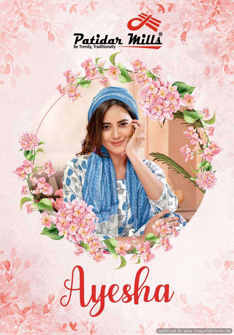 Patidar Mills Ayesha Vol-1 series 1001-1010 Heavy Cotton suit