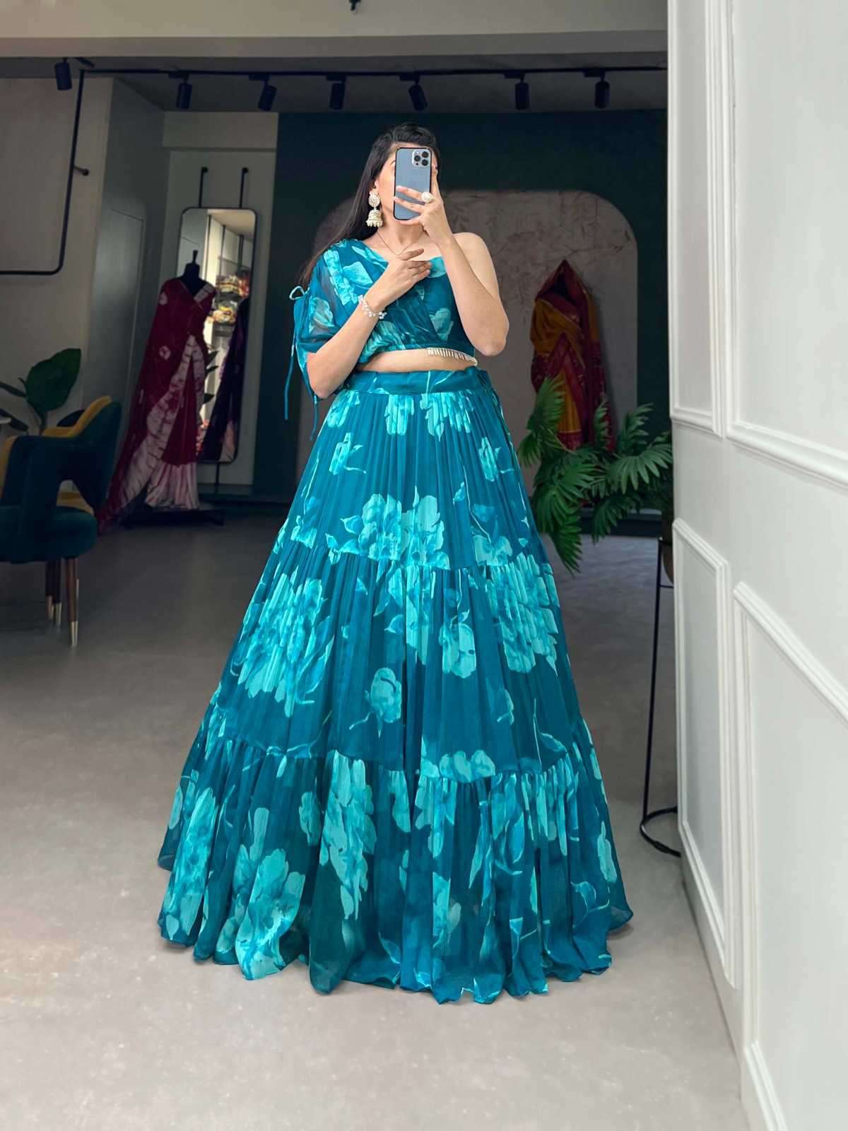 pr nnk1110 function wear chiffon readymade lehenga