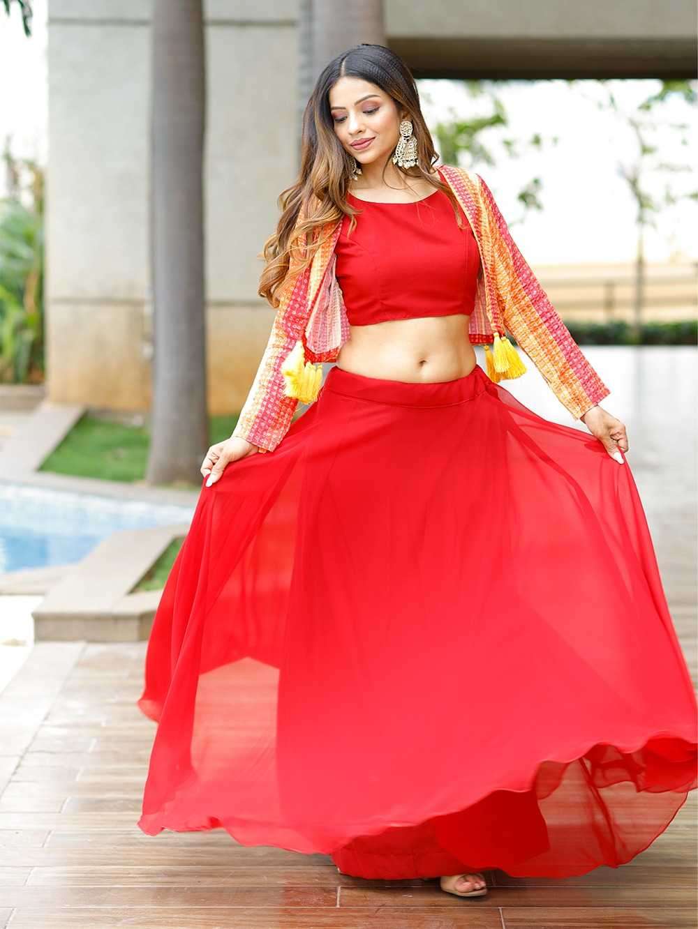 pr nnk1116 new trending function wear georgette fully stitch Lehenga
