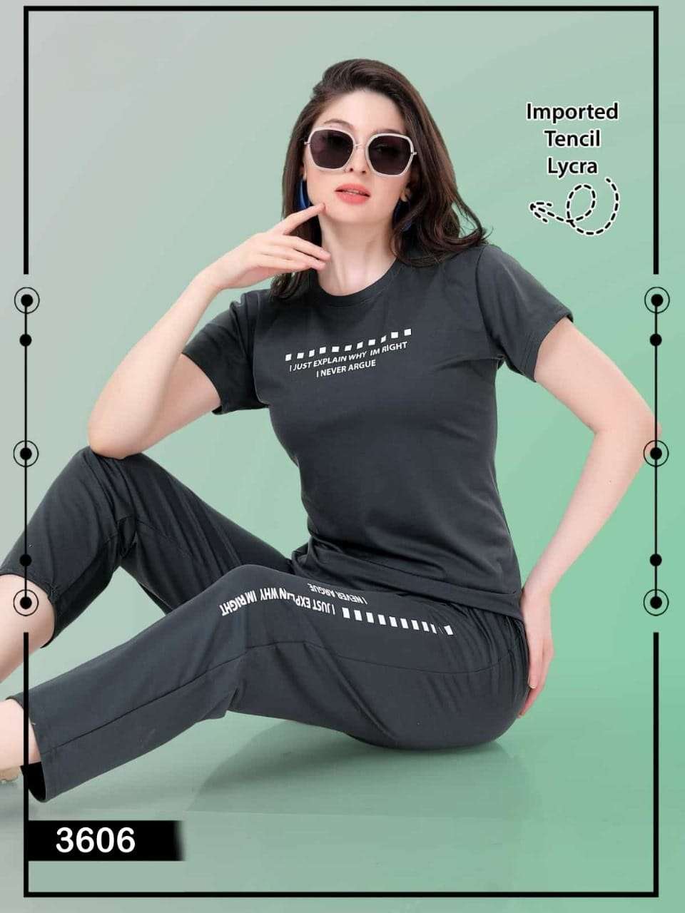 PREMIUM VOL 5  HEAVY TENCIL LYCRA FABRIC Premium Night Suits