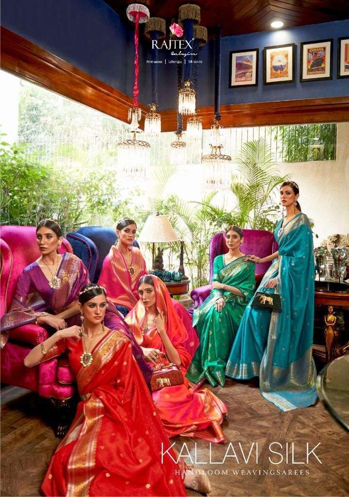 rajtex kallavi silk designer kanjivaram sona chandi silk saree