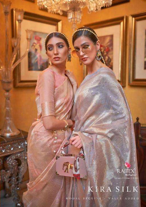 rajtex kira silk designer Modal Sequins saree