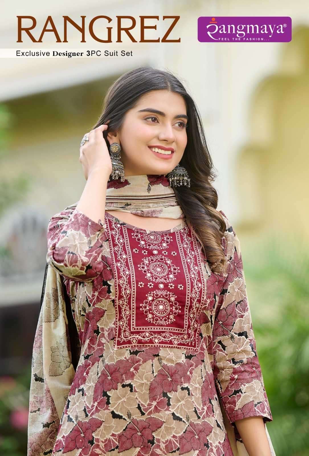 rangmaya rangrez series 101-108 Cotton readymade suit 