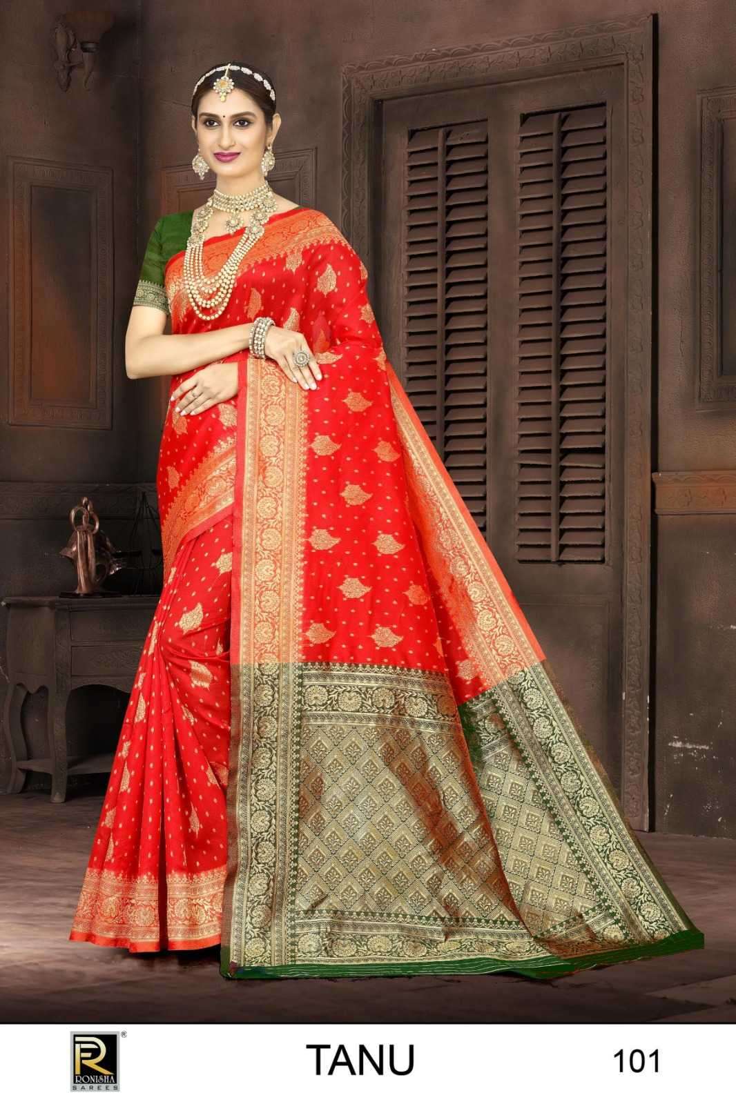 ranjna saree tanu series 101-106 banarasi silk saree