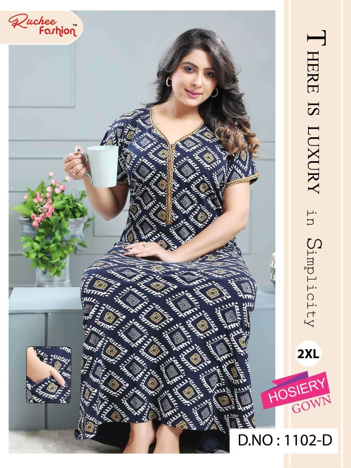 ruchee fashion shinkar Finest Quality of Heavy Shinkar Hosiery night suit