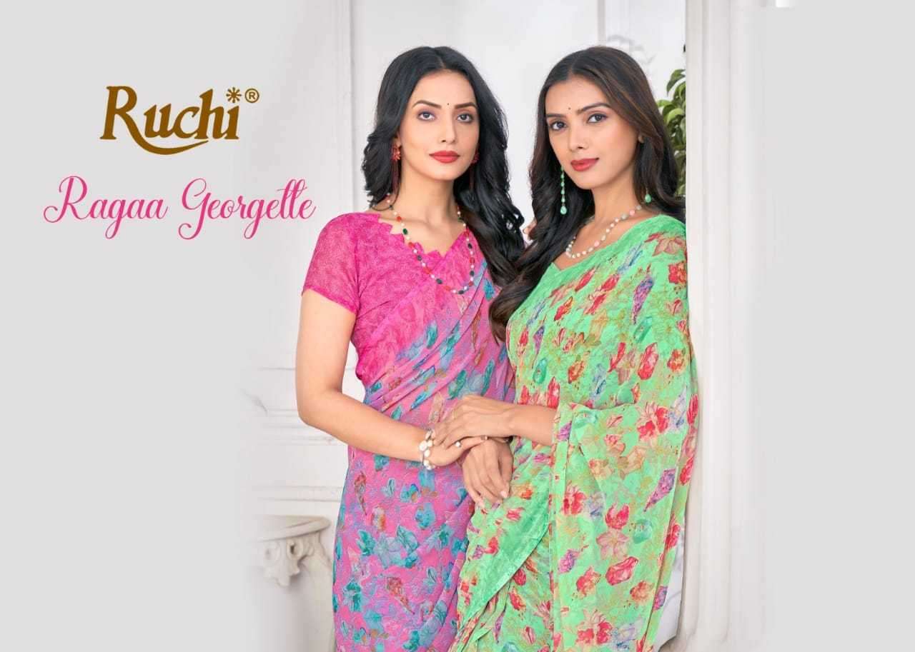ruchi ragaa georgette vol 9 series 33301-33303 Georgette saree