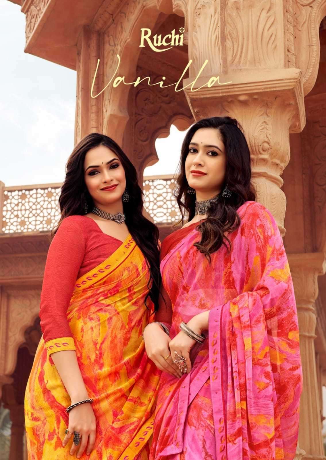 ruchi vanilla vol 6 series 31401-31406 Chiffon Saree