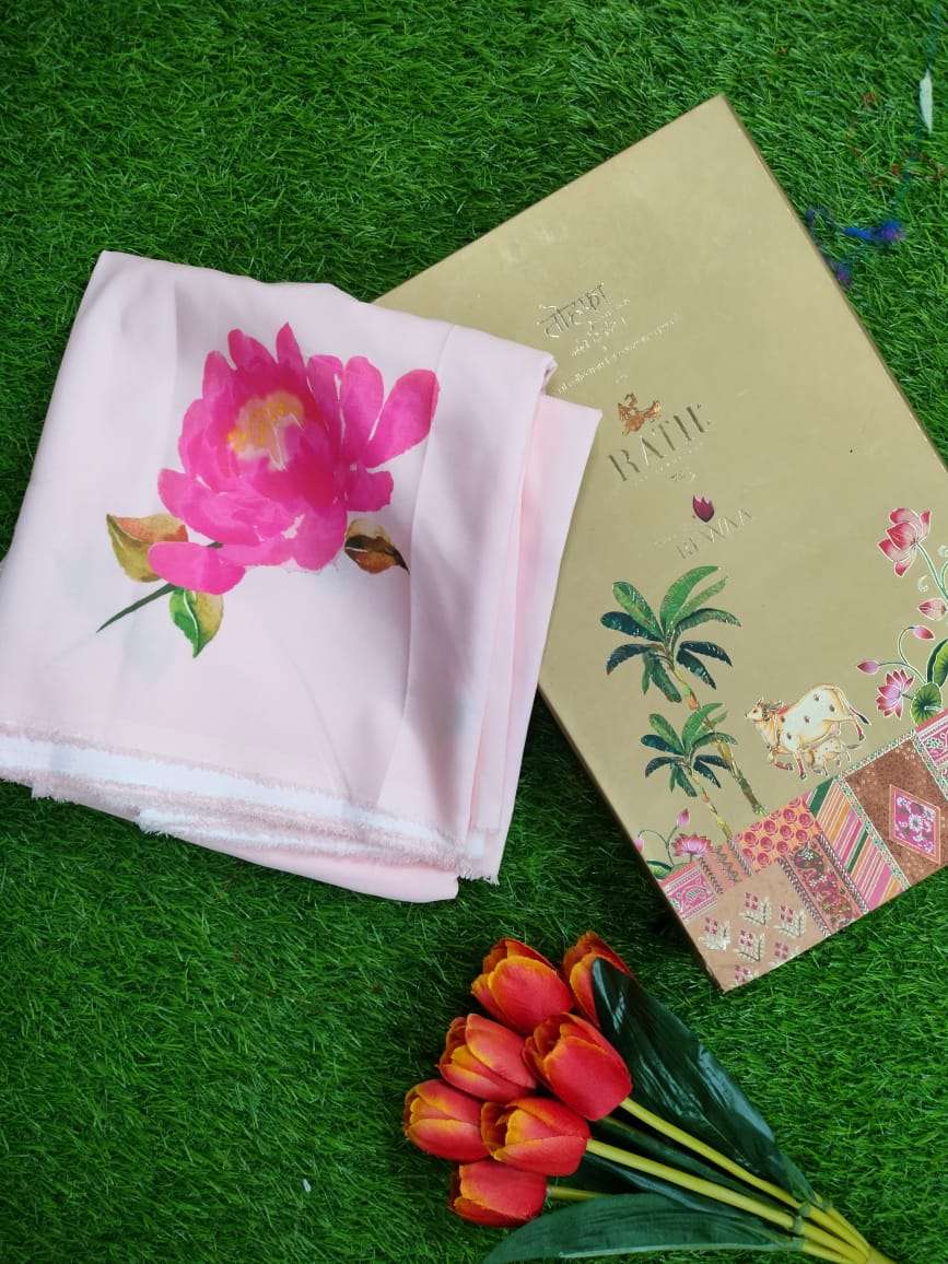 Rutrang vol 6 designer Fancy Digital saree with pallu and blouse piece 