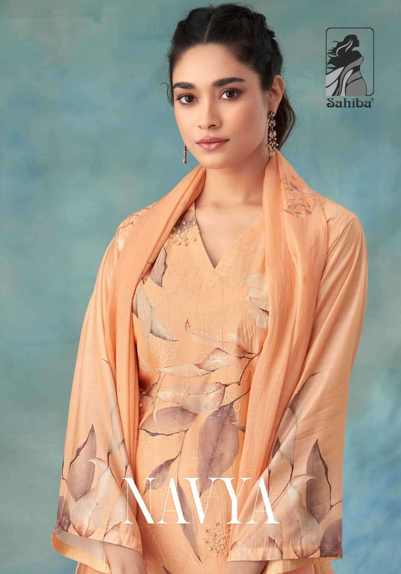 sahiba navya pure dhakkal embroidery suit