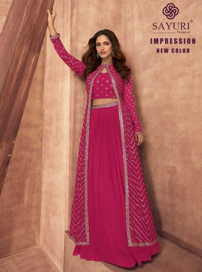 sayuri impression new color chinon silk readymade dress