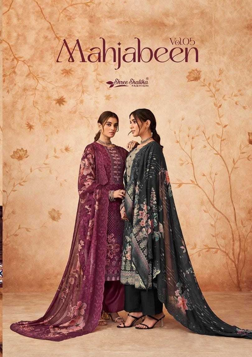 shree shalika mahjabeen vol 5 series 5001-5006 lawn cotton digital print suit 