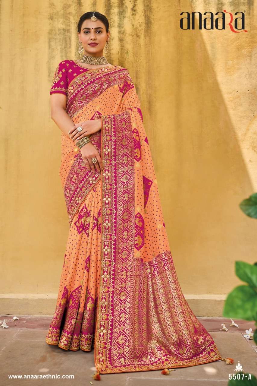 Tathastu Aanara 5500 Series dola silk saree