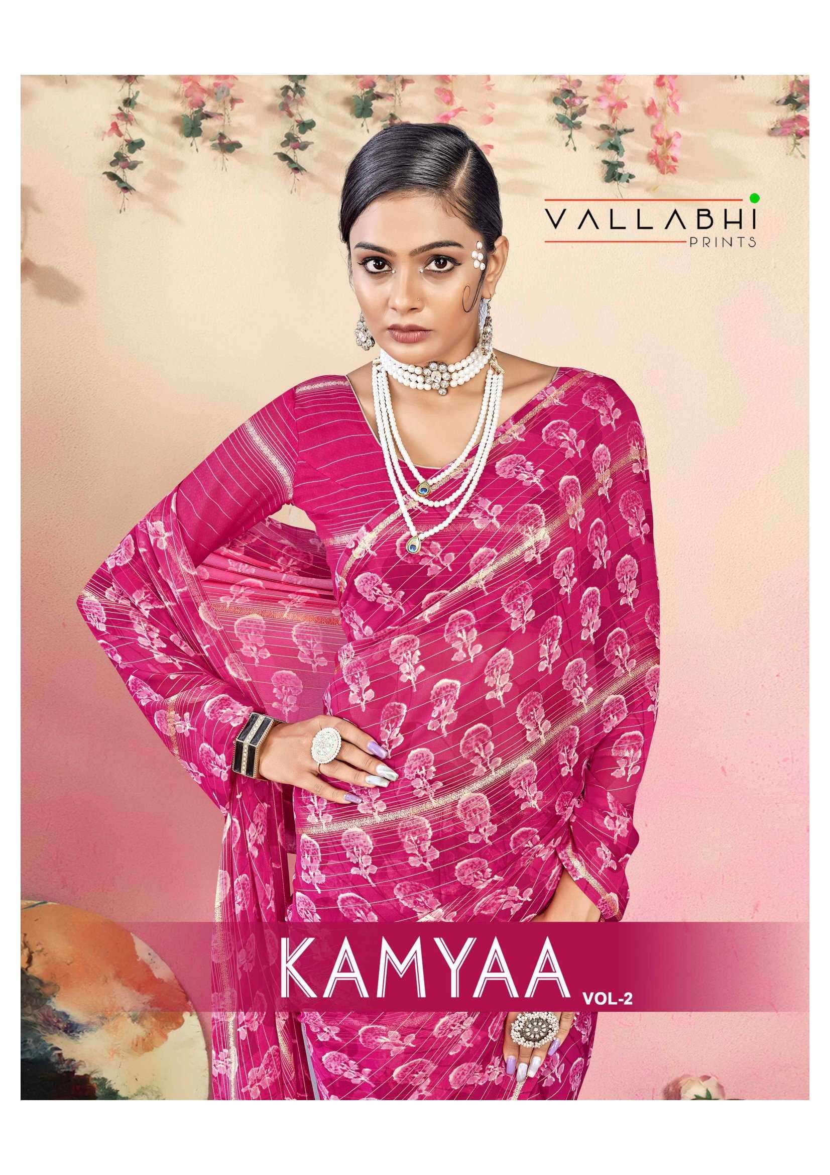 vallabhi kamyaa vol 2 series 160801-160806 georgette saree