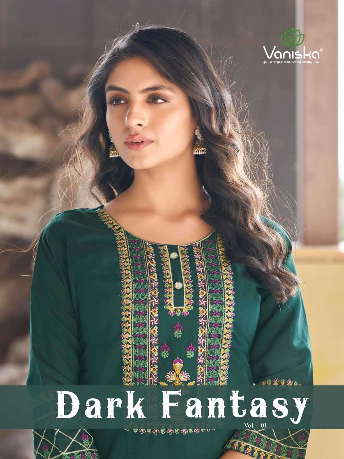 vaniska dark fantasy vol 1 series 1001-1004 Roman silk kurti