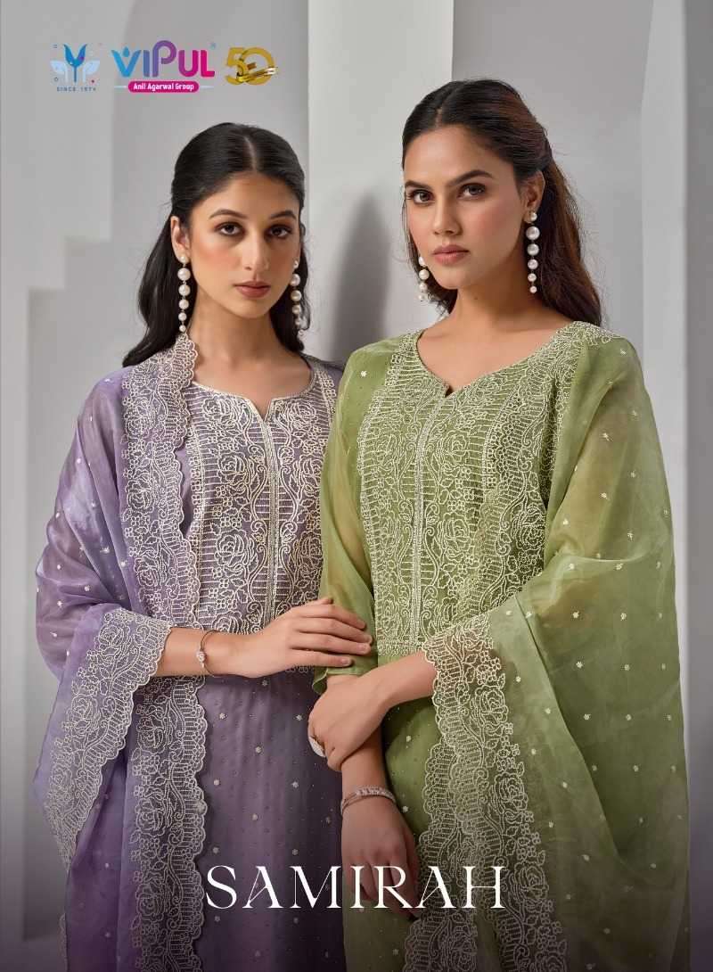 vipul samirah series 5871-5876 organza suit 