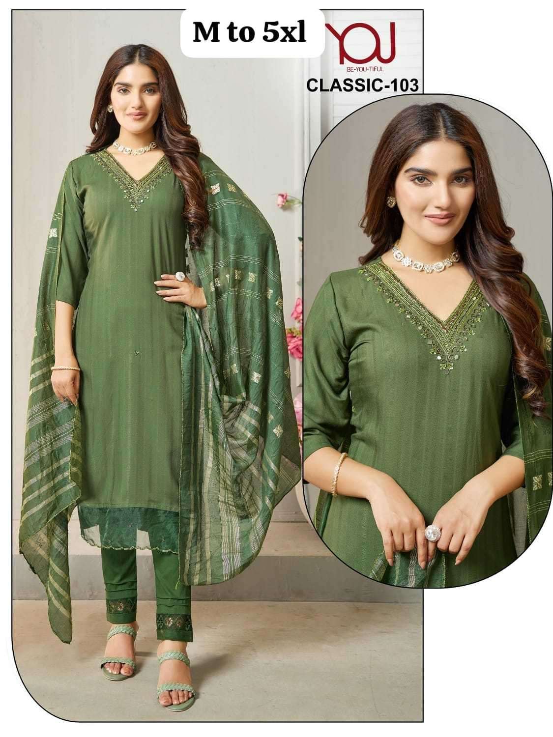 wanna classic series 101-104 Heavy Rayon viscose readymade suit
