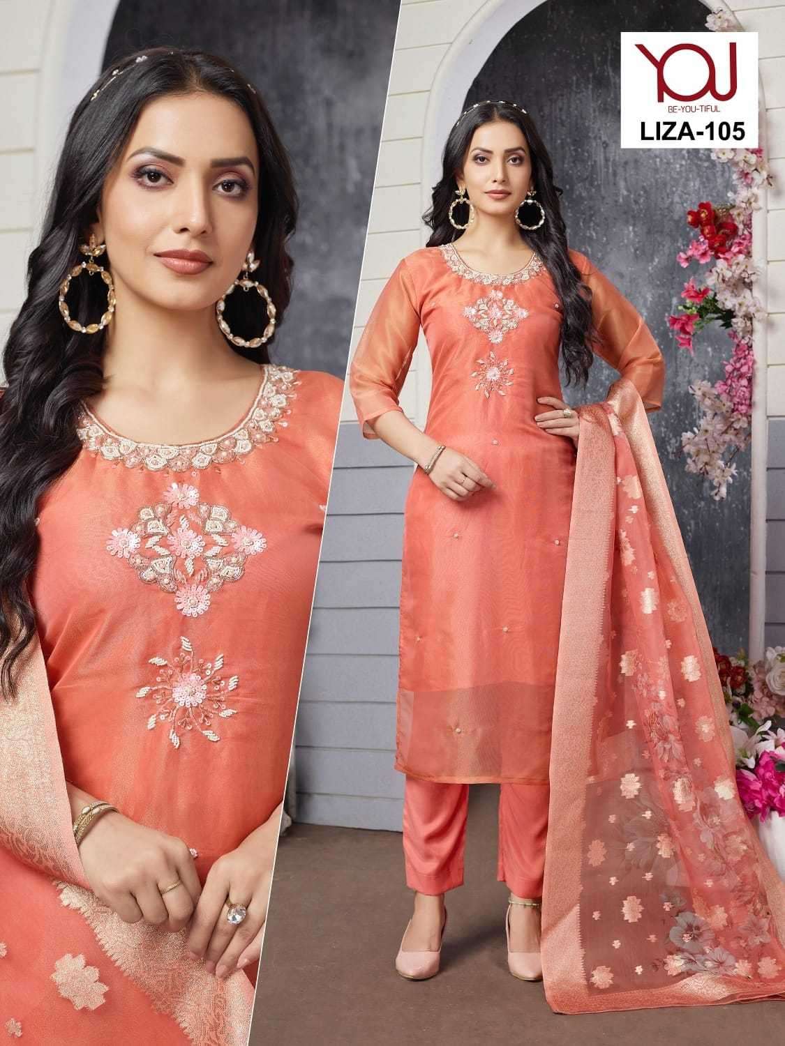 wanna liza series 101-106 Heavy Simar Tissue readymade suit 