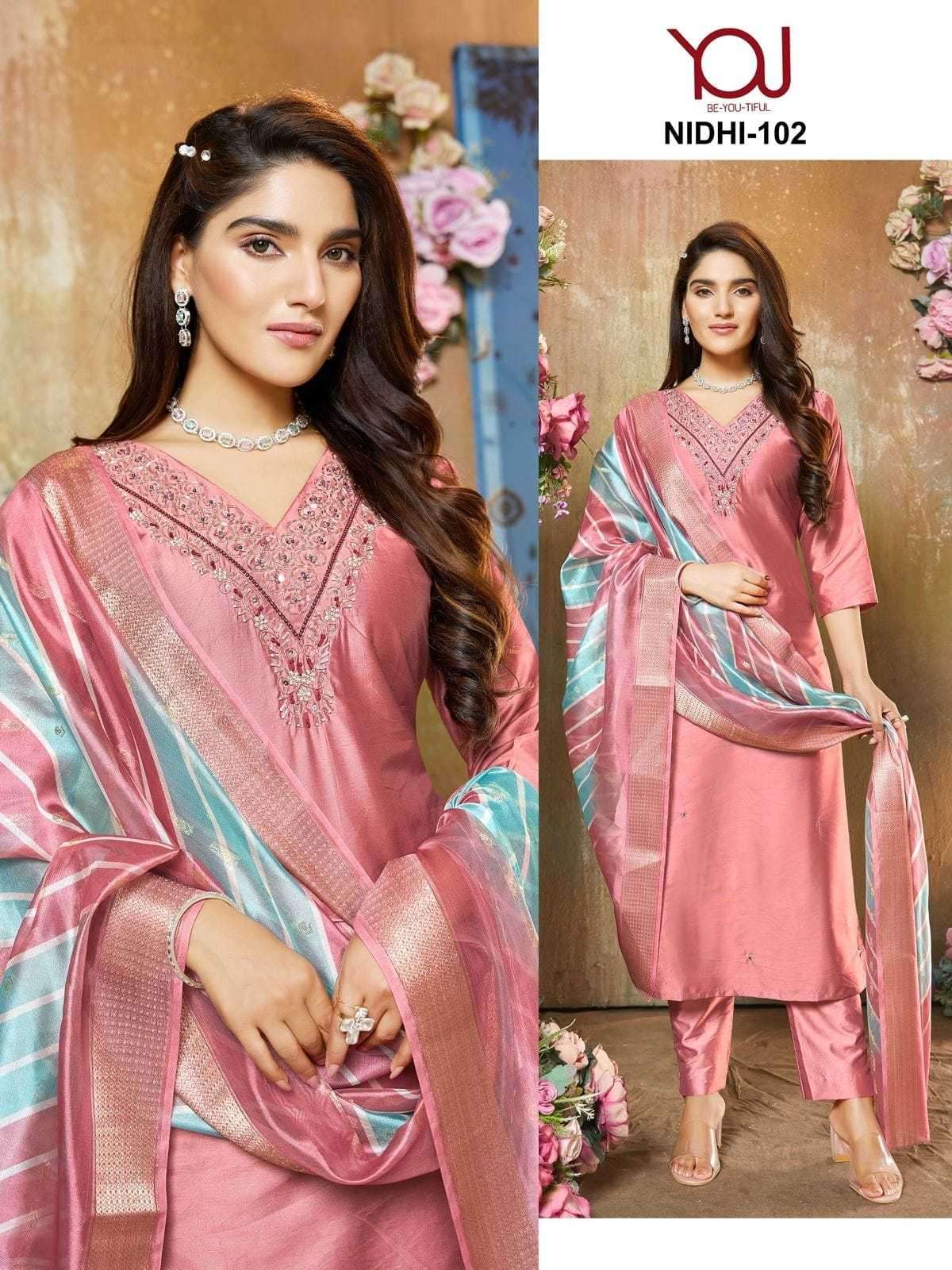 wanna nidhi series 101-105 Heavy silk readymade suit 