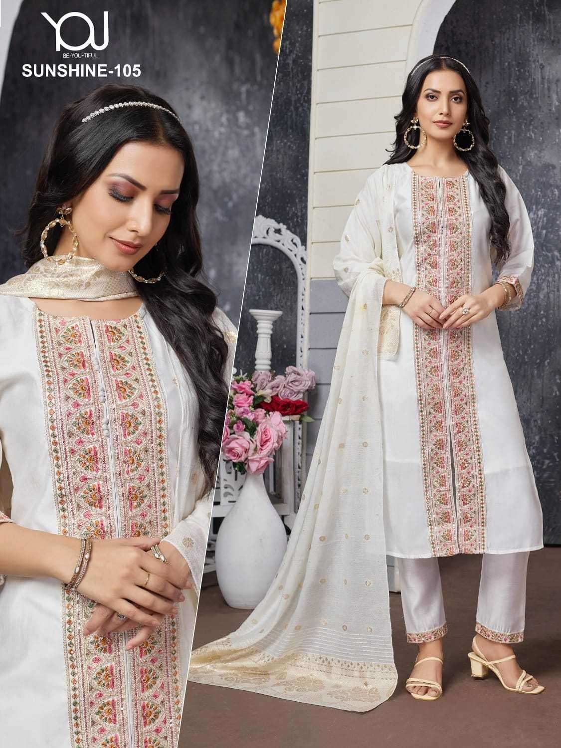 wanna sunshine series 105-106 Heavy Roman silk readymade suit
