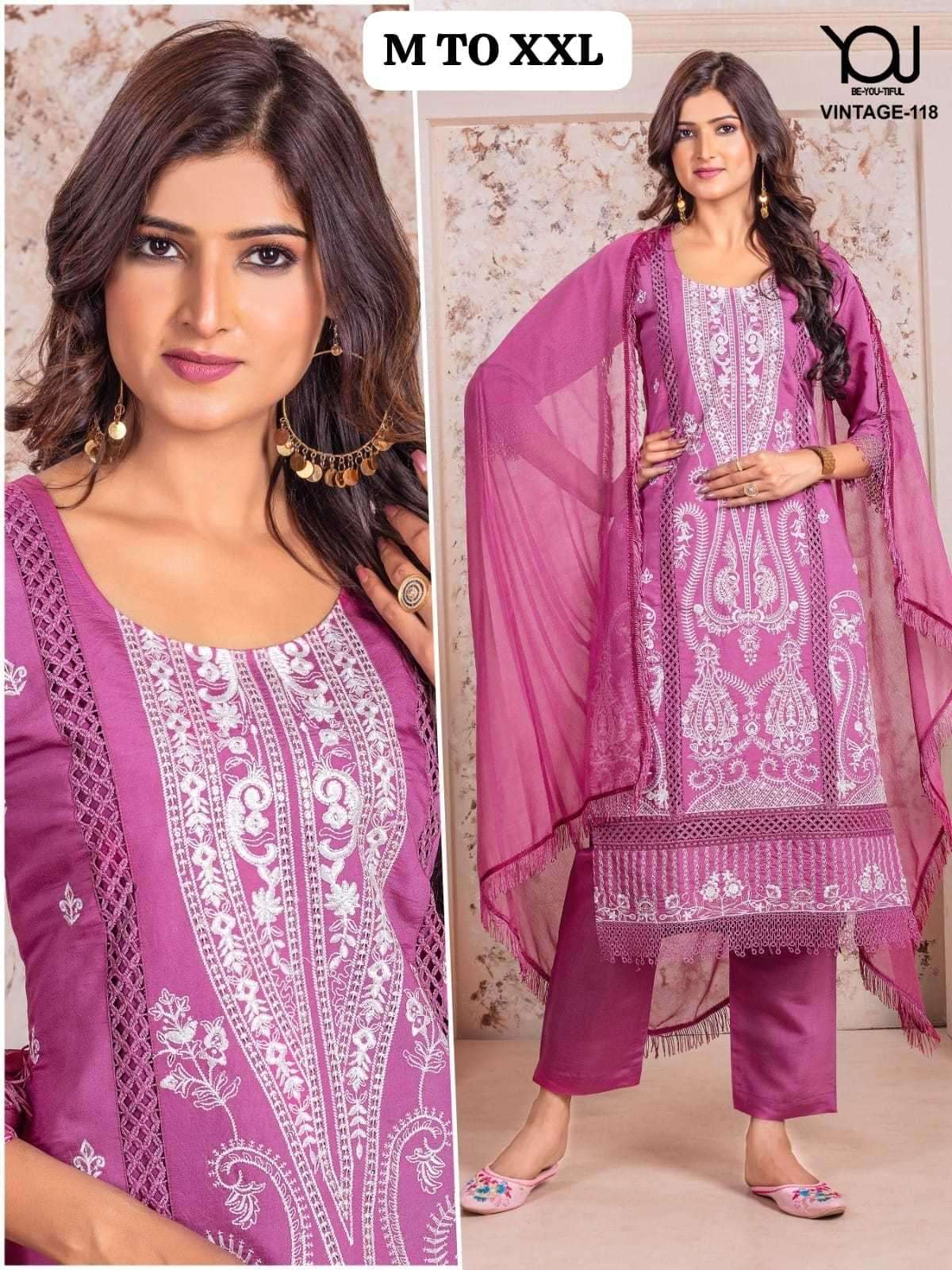 wanna vintage hit fancy readymade printed suit 