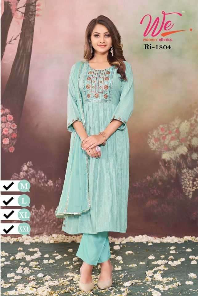 we women ethnic 1801-1806 rayon readymade suit 