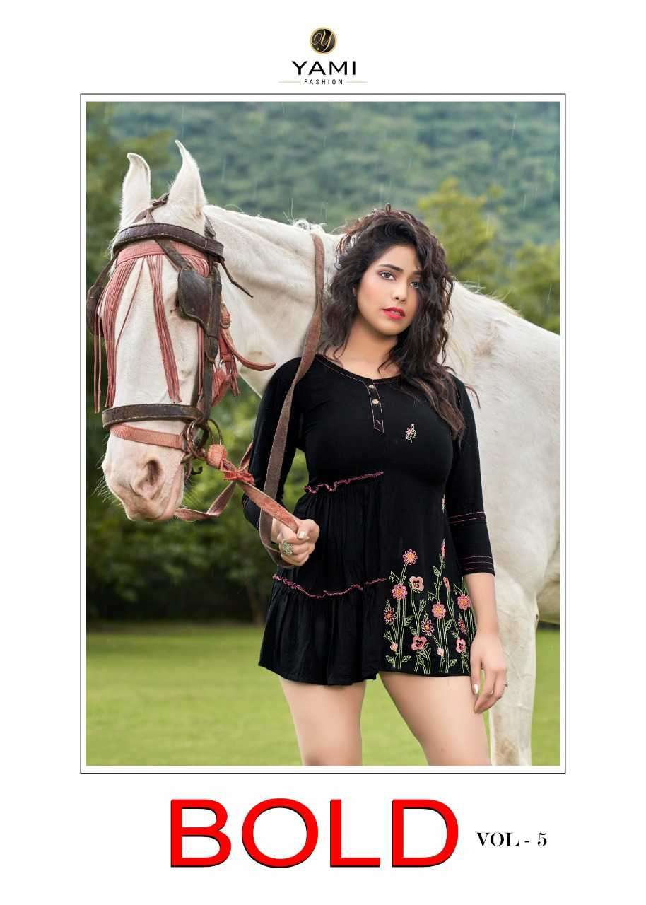 yami bold 5 series 5531-5539 Rayon short top