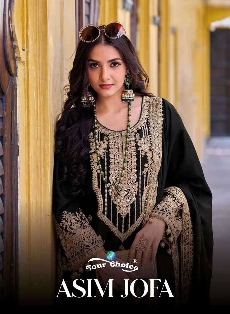 your choice asim jofa series 1001-1002 Semi pure Chinon suit