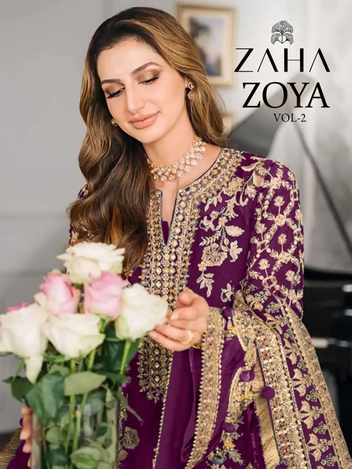 zaha zoya vol 2 series 10287 abcd georgette suit 