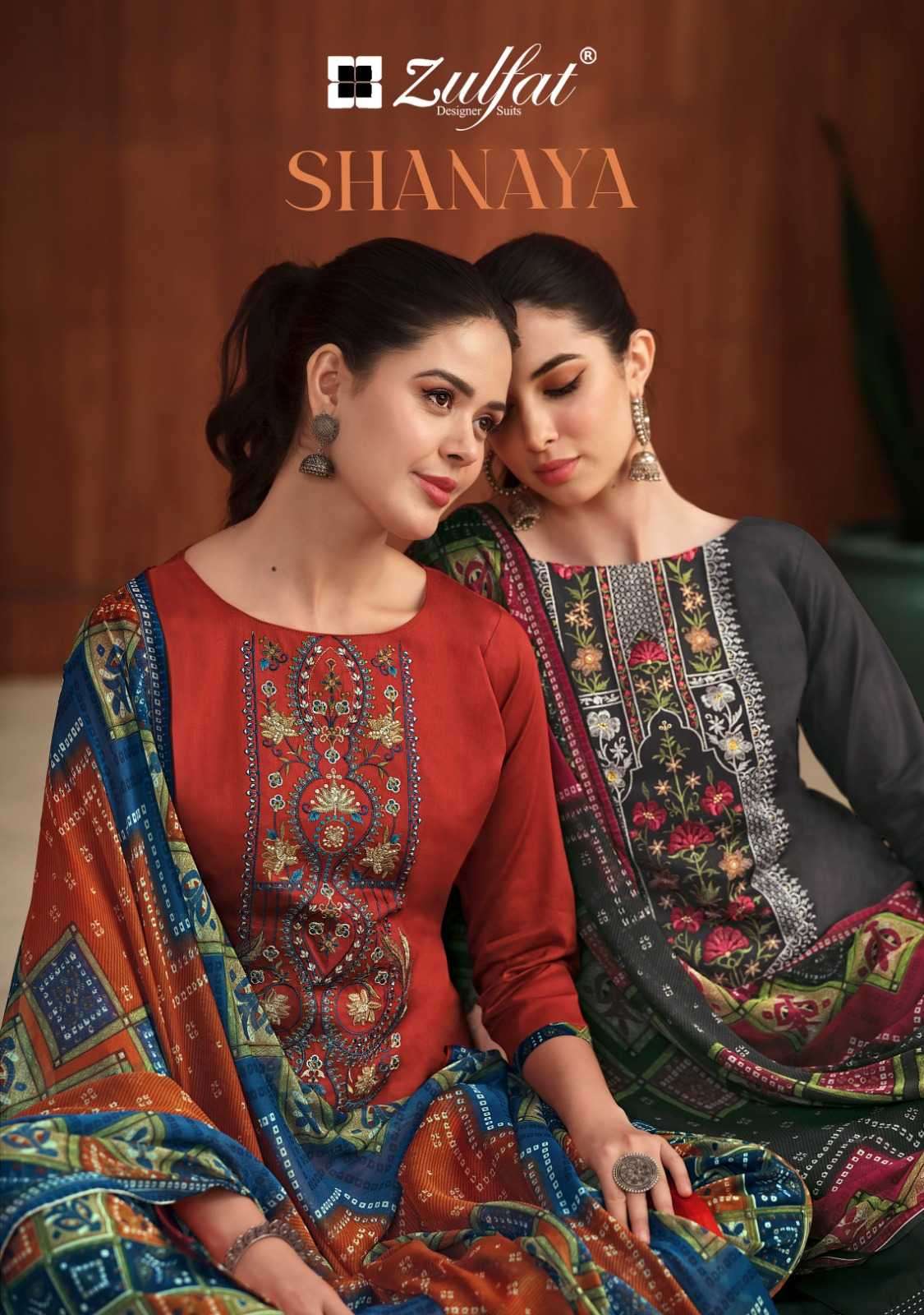 zulfat shanaya series 539001-539008 Pure Heavy Jam Cotton suit