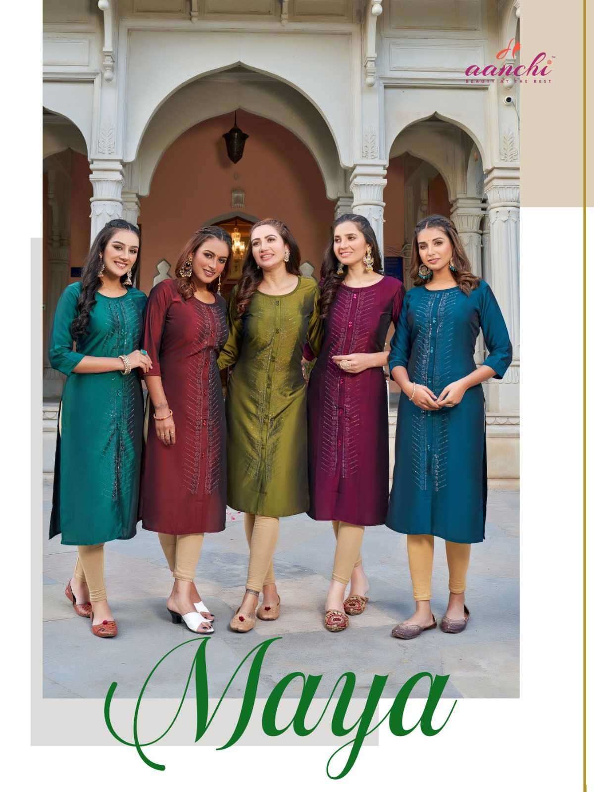 aanchi maya series 01-06 rangeela silk kurti 