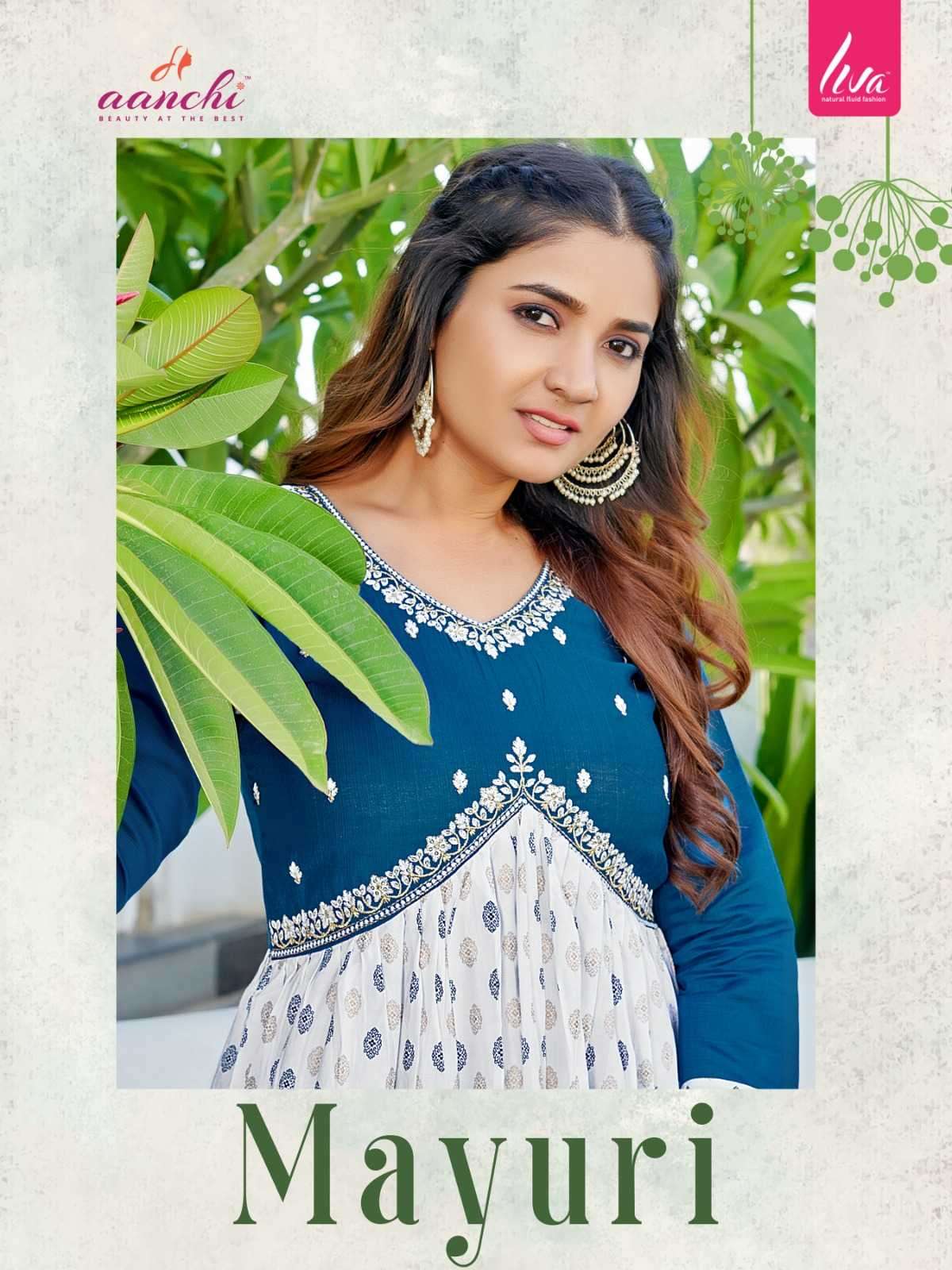 aanchi mayuri series 01-04 liva rayon kurti 