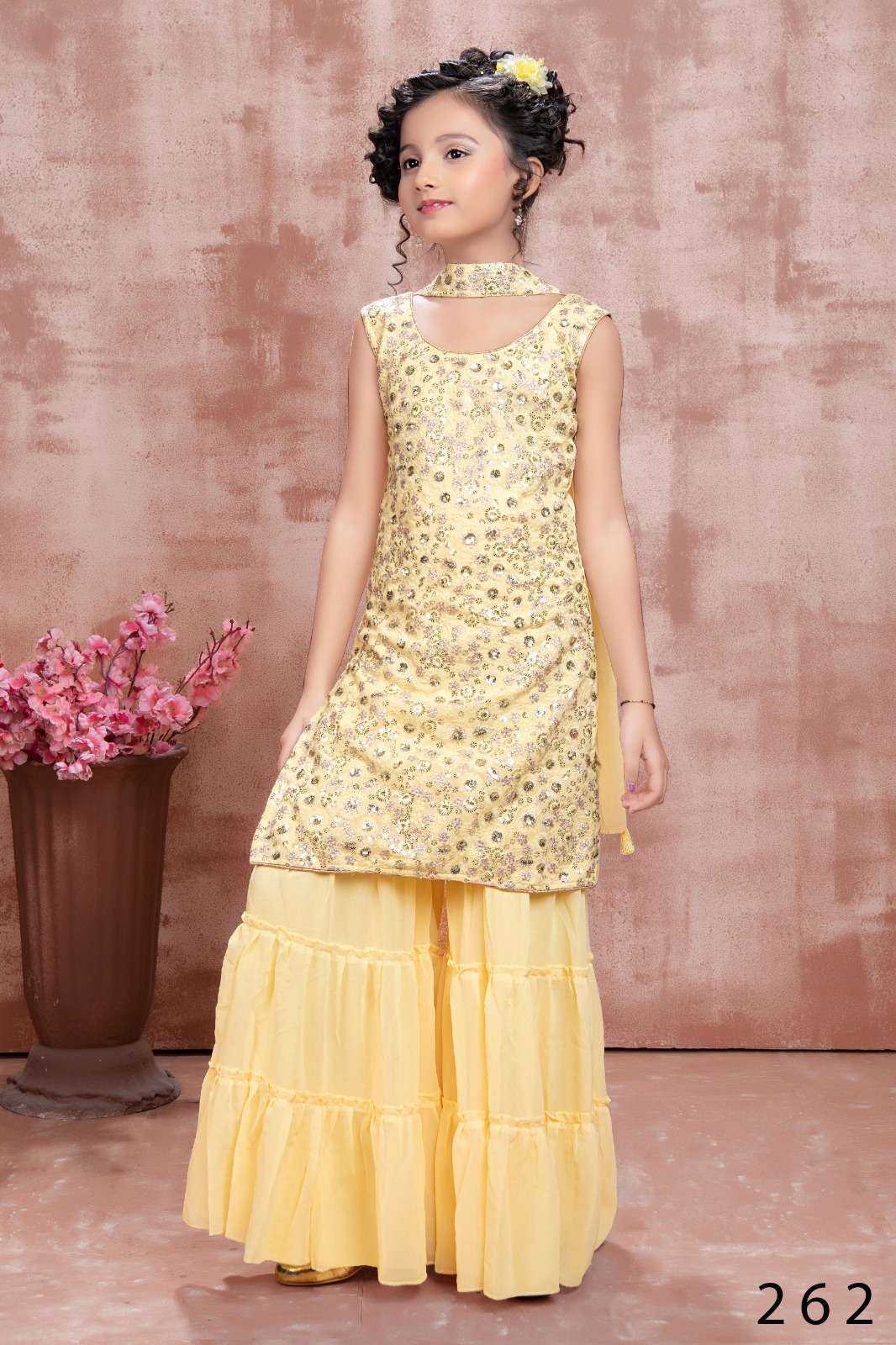 Aaradhna vol 37 designer Fox Georgette Kidswear Lehenga