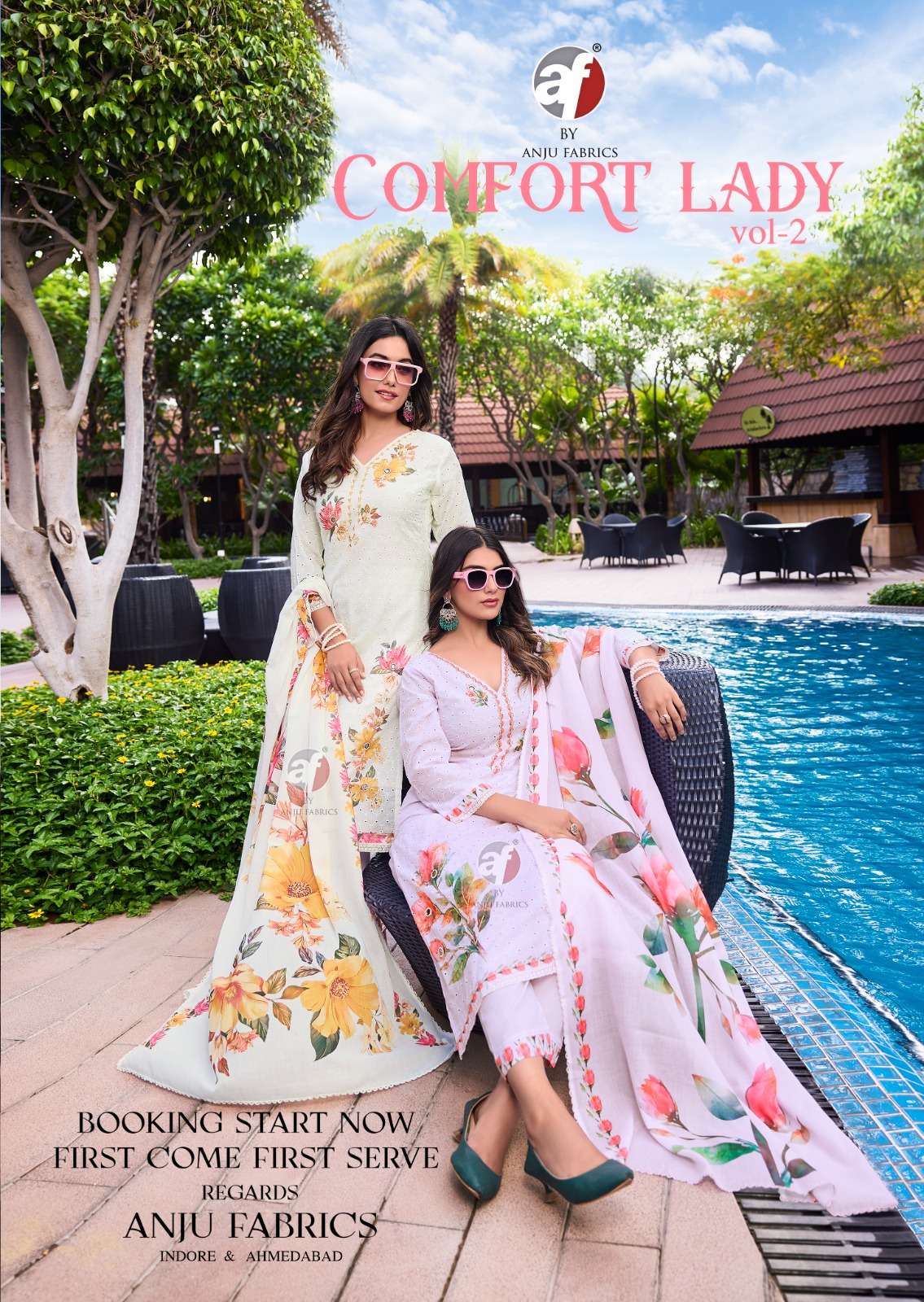 anju fab comfort vol 2 designer cotton suit