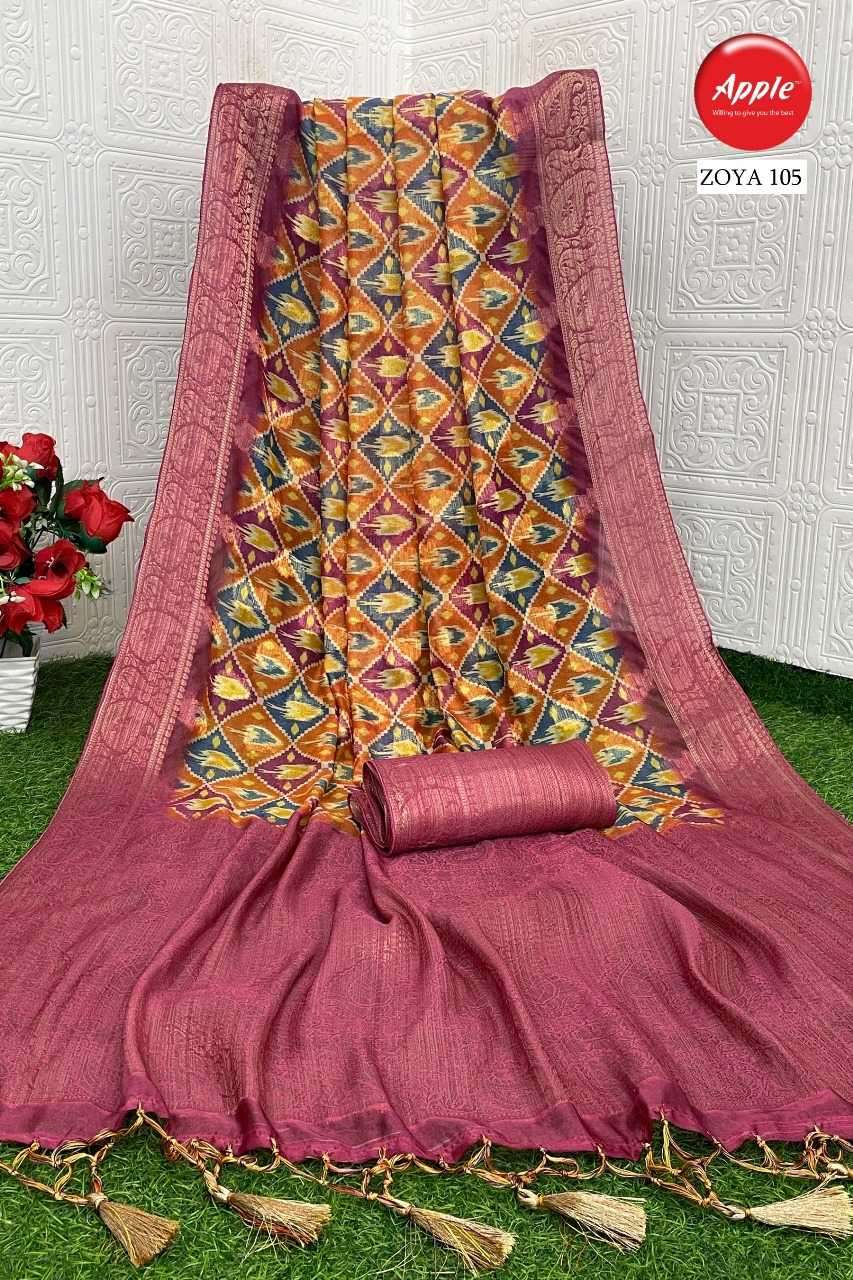 apple zoya vol 1 series 101-106 georgette saree
