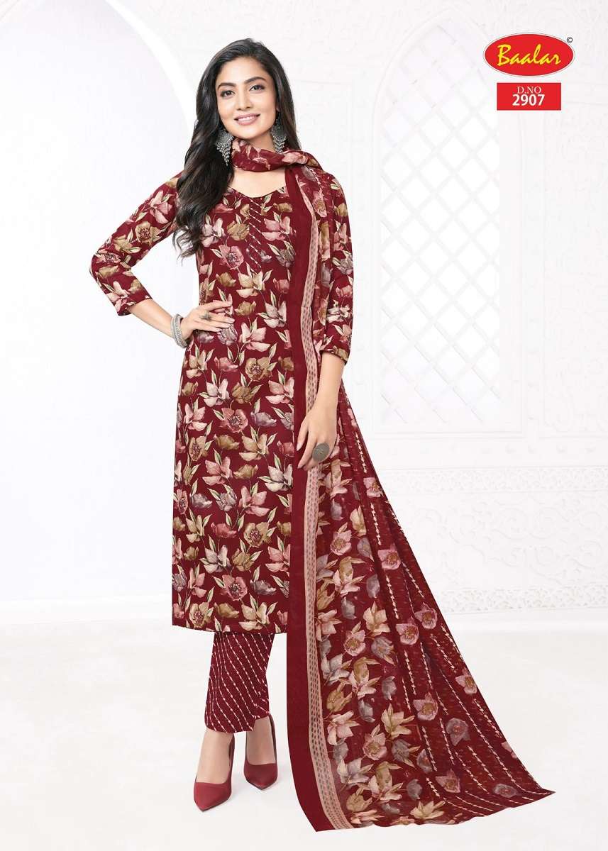 Baalar Zaara Vol-29 series 2907-2928 Heavy Cotton suit