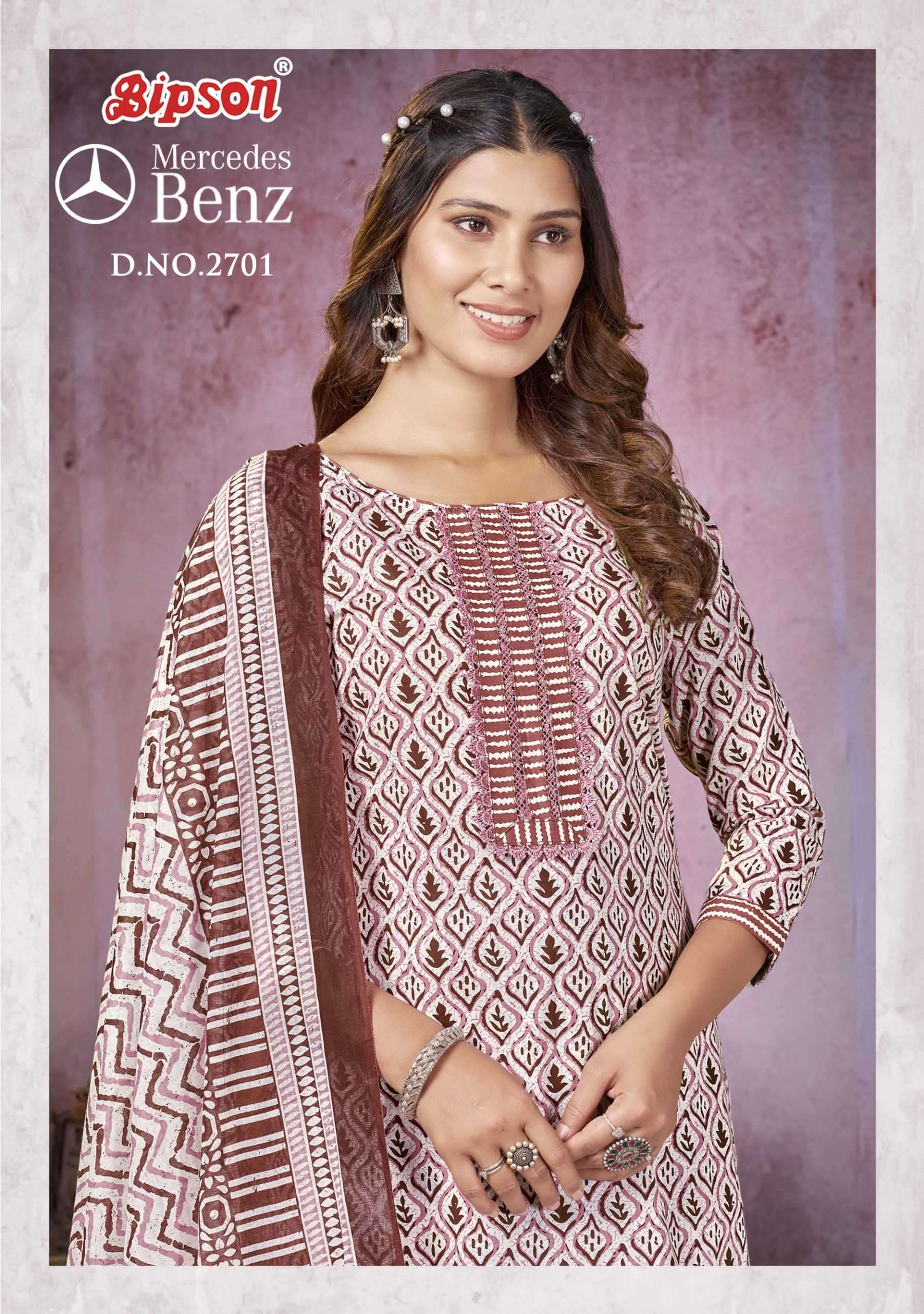 bipson prints mercedes benz 2701 Pure Cotton Cambric suit