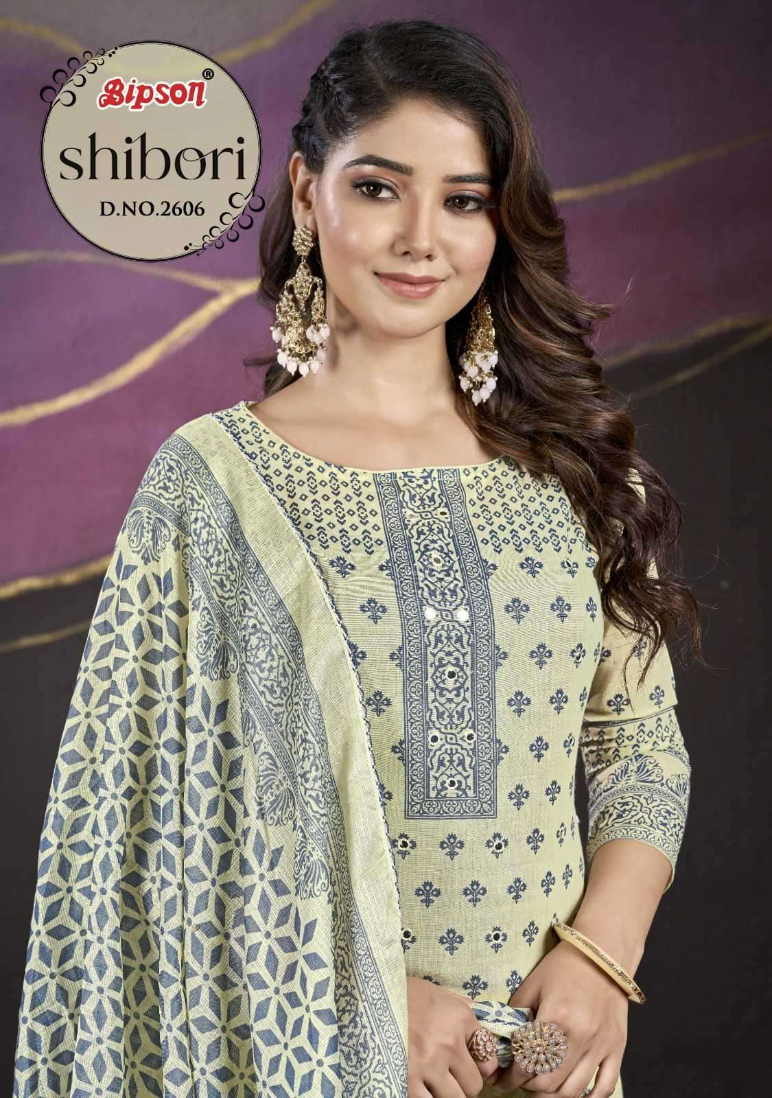 bipson prints shibori 2606 Pure Cotton suit