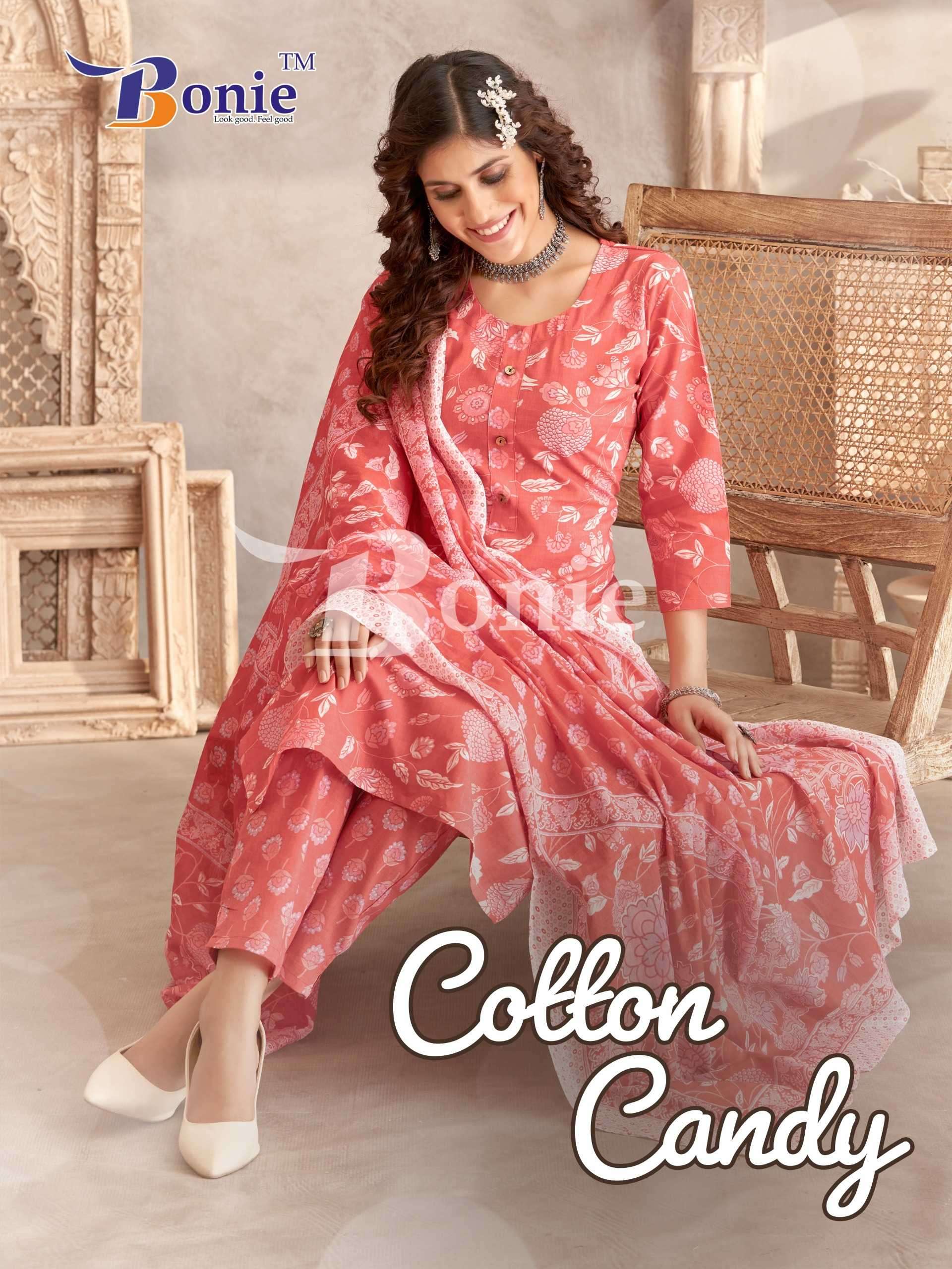 bonie cotton candy series 1001-1008 cotton readymade suit 