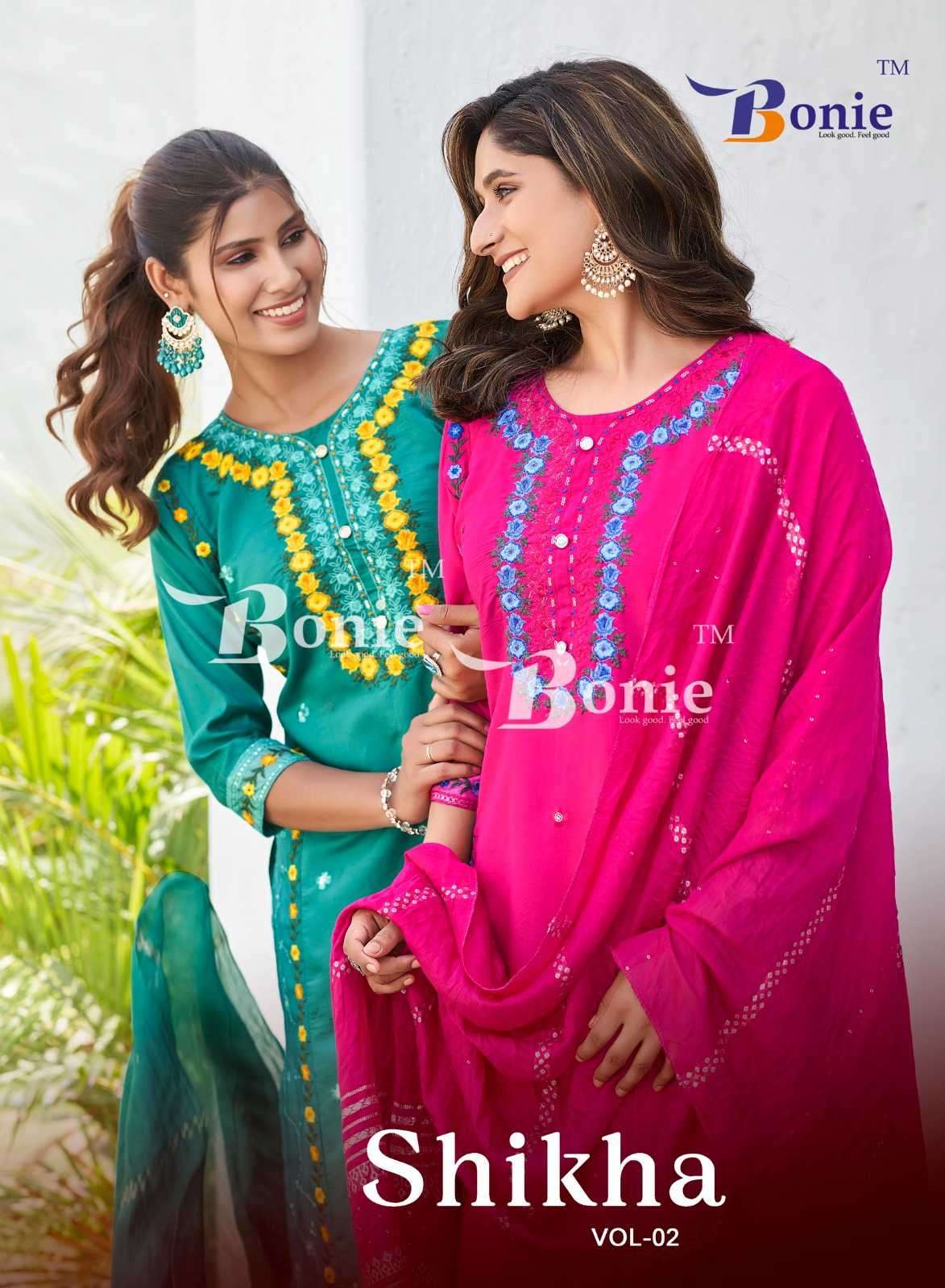 bonie shikha vol 2 series 2001-2006 roman silk readymade suit 