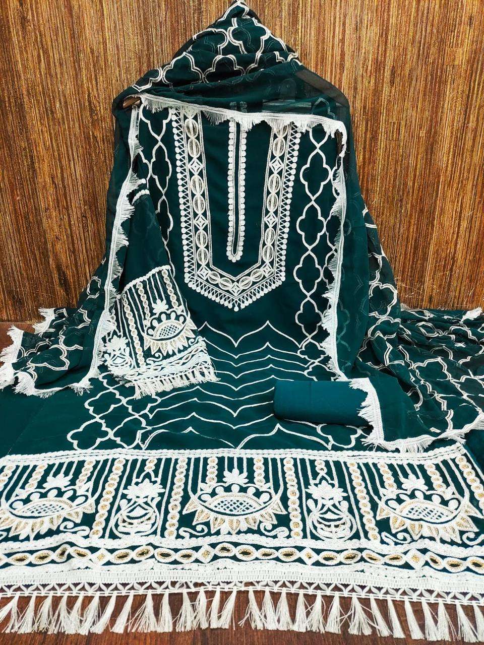 bt 0105 designer georgette work suit 