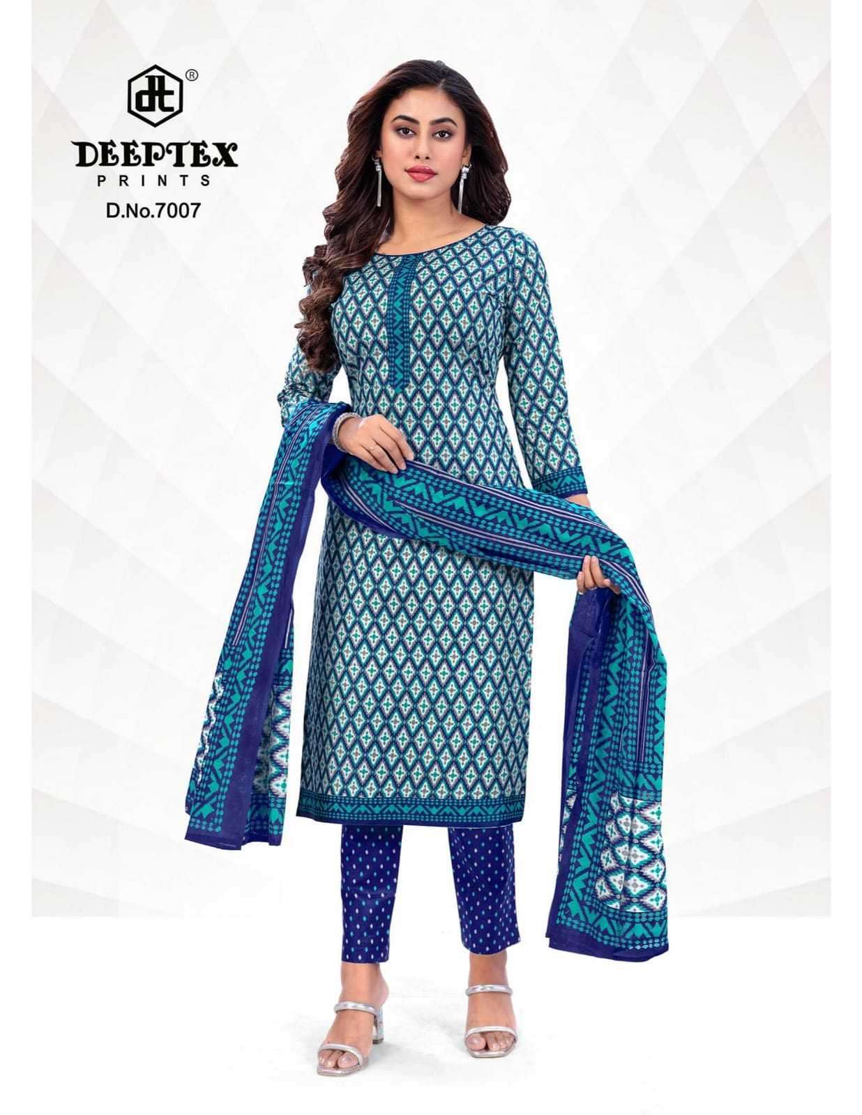deeptex aaliza vol 7 series 7001-7010 cotton suit 